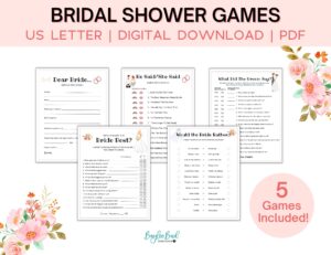 Elegant Bridal Shower Games Printable