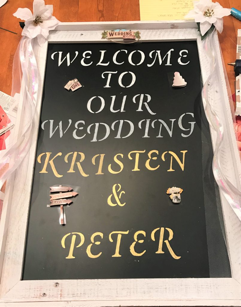 Wedding Welcome Chalkboard