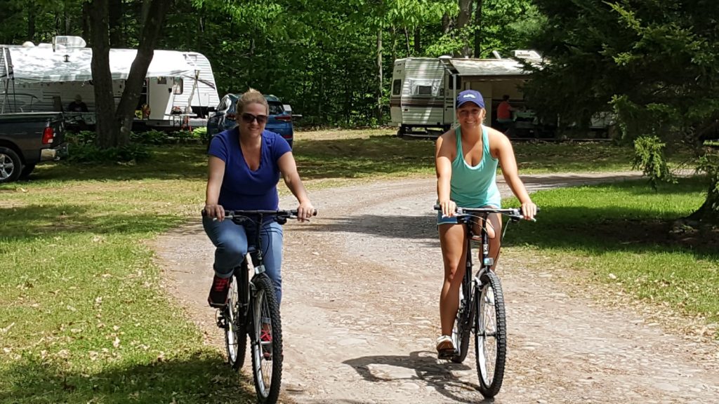 Riding Bikes At Sleepy Hollow Campgrounds