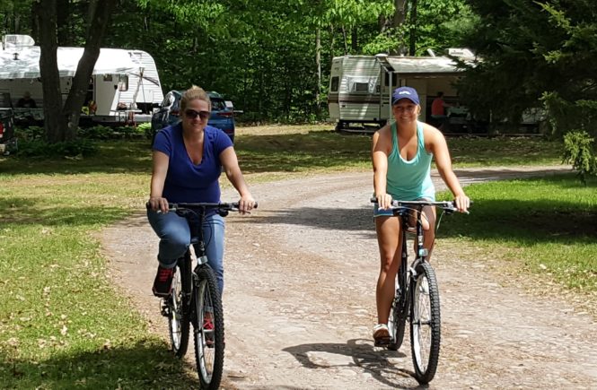 Riding Bikes At Sleepy Hollow Campgrounds