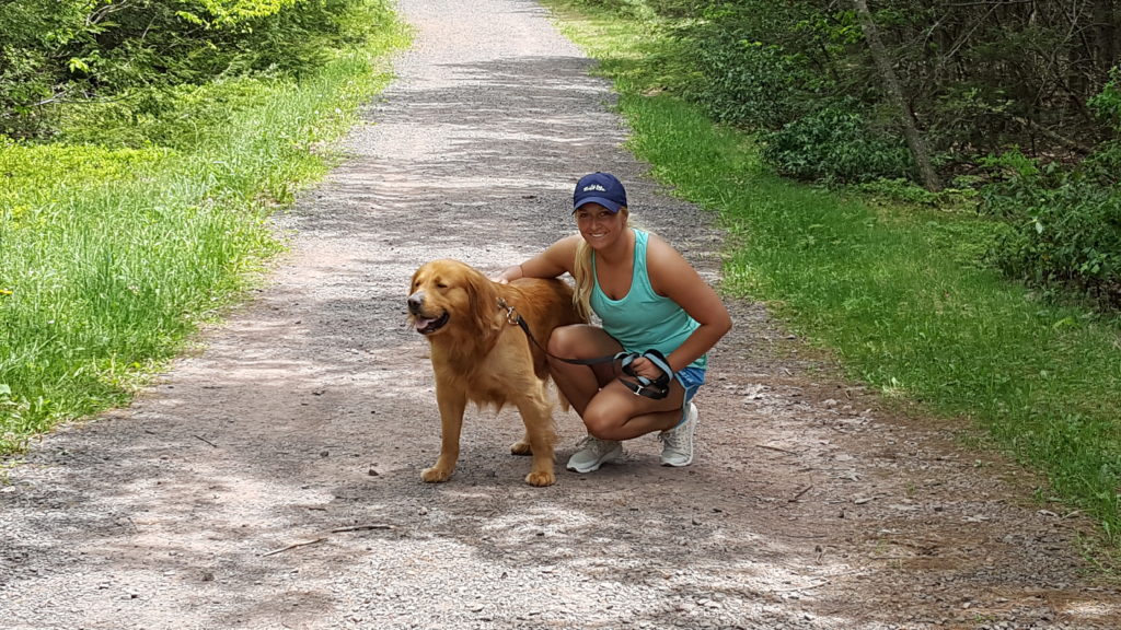 Buddy hiking to Catskill Mountain House