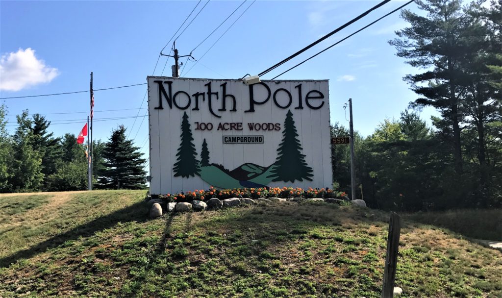 100 Acre Woods Entrance North Pole Resorts