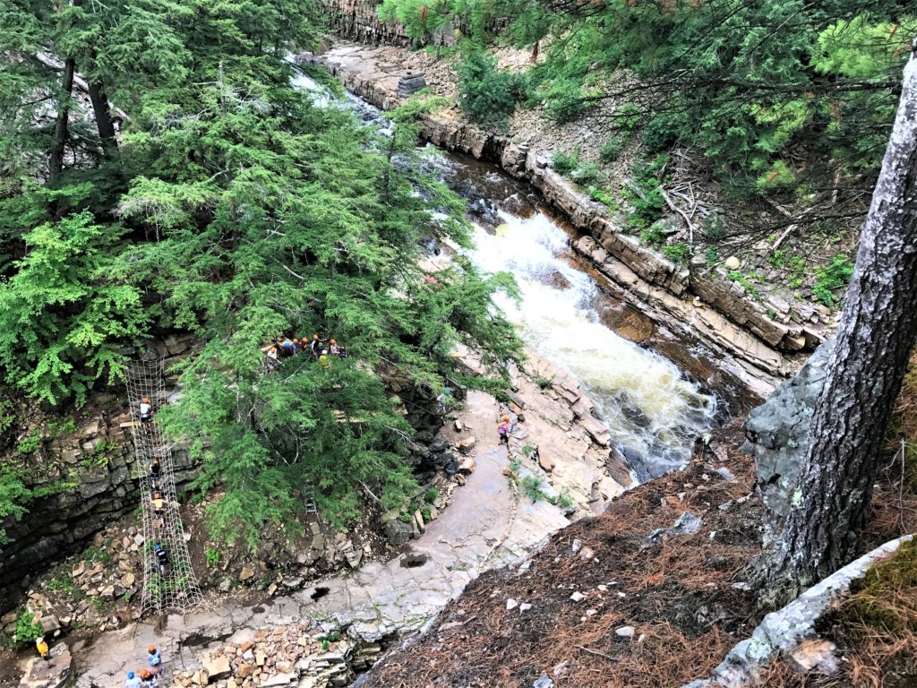 Rope Bridge across the River at Ausable Chasm