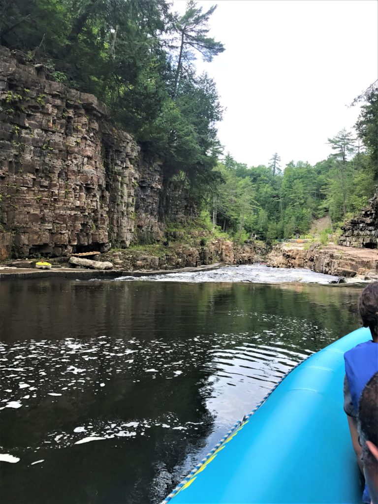 Heading to the rapids at Ausable Chasm