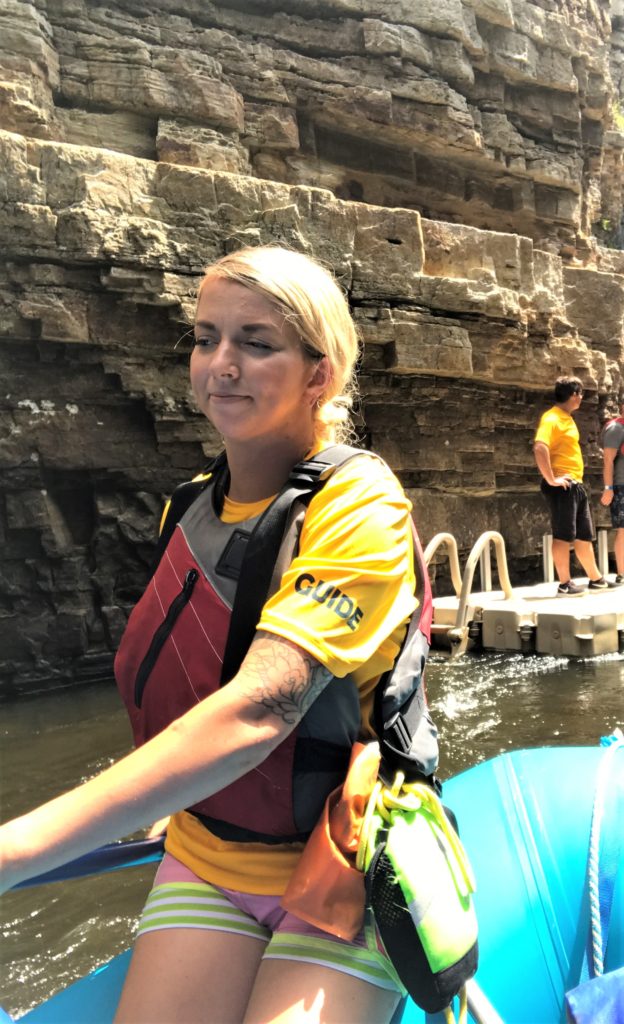 Our Raft Guide at Ausable Chasm