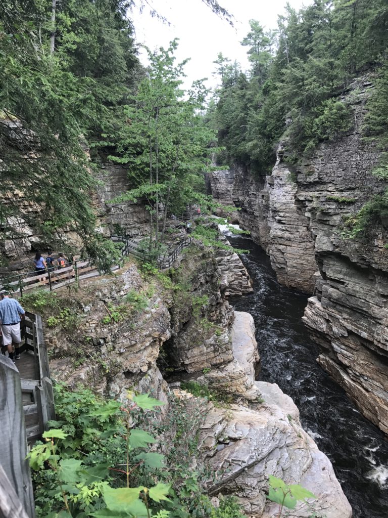 Stairs and walkway at Ausable Chasm