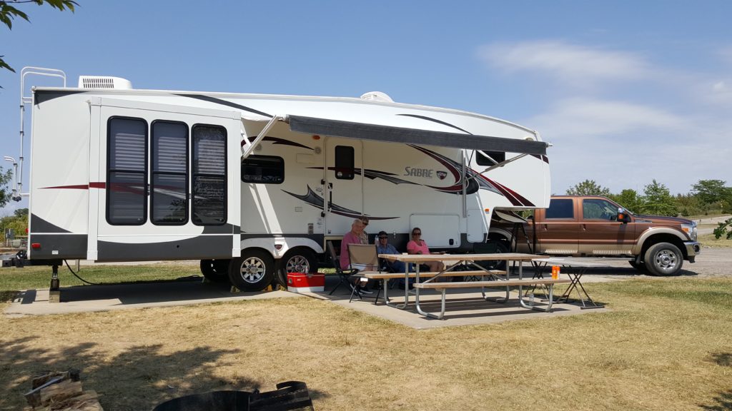 Camping with my parents at Mozingo Lake