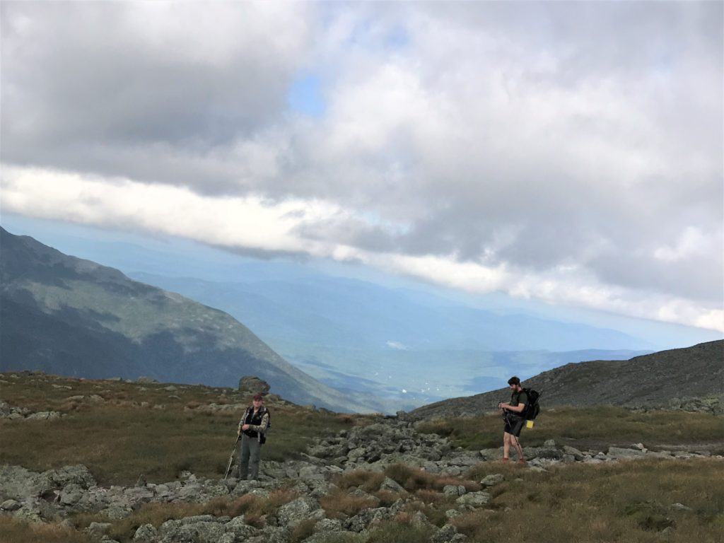 All ages hiking Mt. Washington