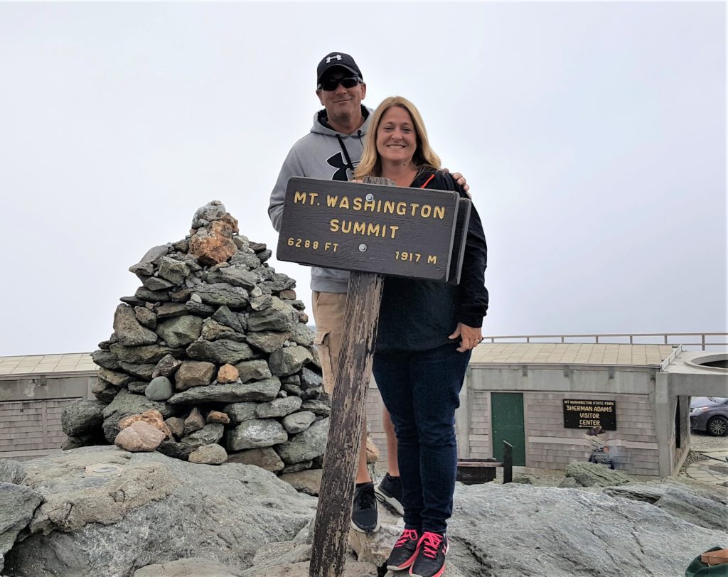 The top of Mt. Washington Sign