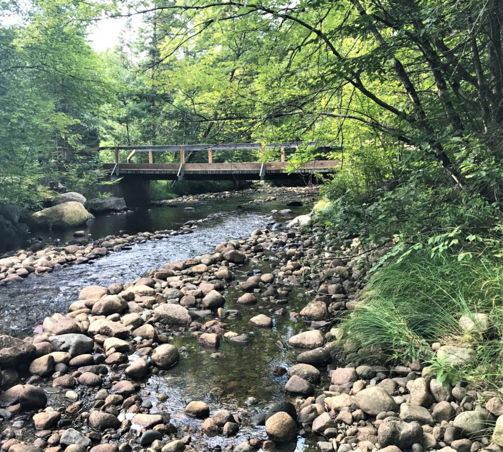 Tubing area on the creek Fransted Family Campground