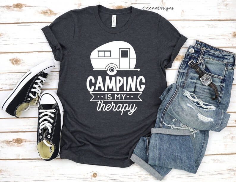 camping tee shirt