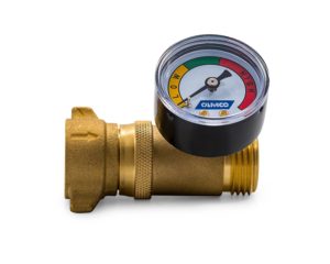 Camco Brass Water Pressure Regulator with Gauge