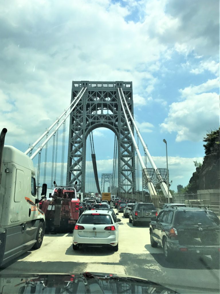 Crossing the George Washington Bridge NY