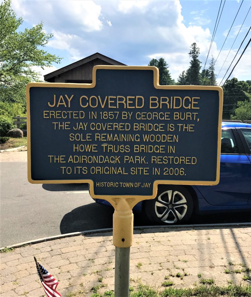 Jay Covered Bridge Historic Sign