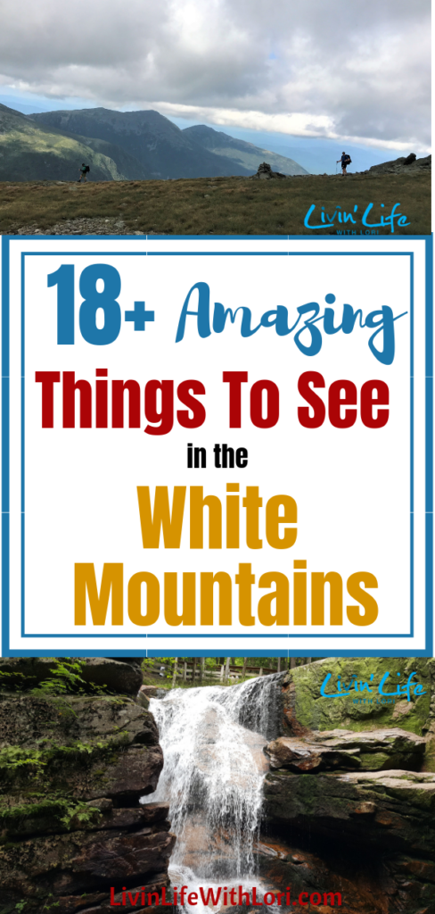 There's so much to do and see in the White Mountains! Here's a list of 18+ Amazing Things You Need To See in the White Mountains of New Hampshire! #Mount Washington #Flumegorge #whitemountains #travel #familytravel #hiking #kancamagus