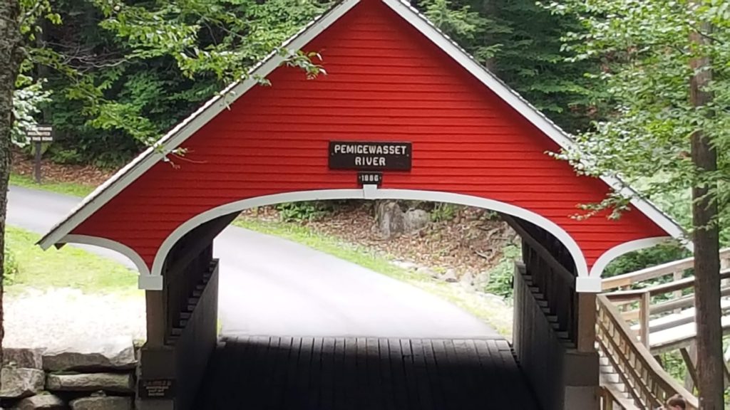 Covered Bridge at Flume Gorge