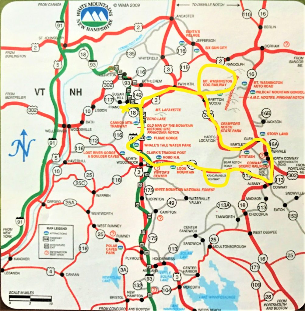 Day 2 Route White Mountains