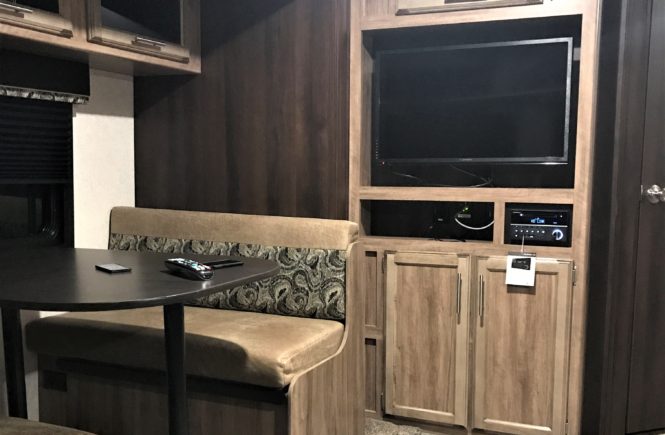 Dining Table of the 23' Jayco Travel Trailer
