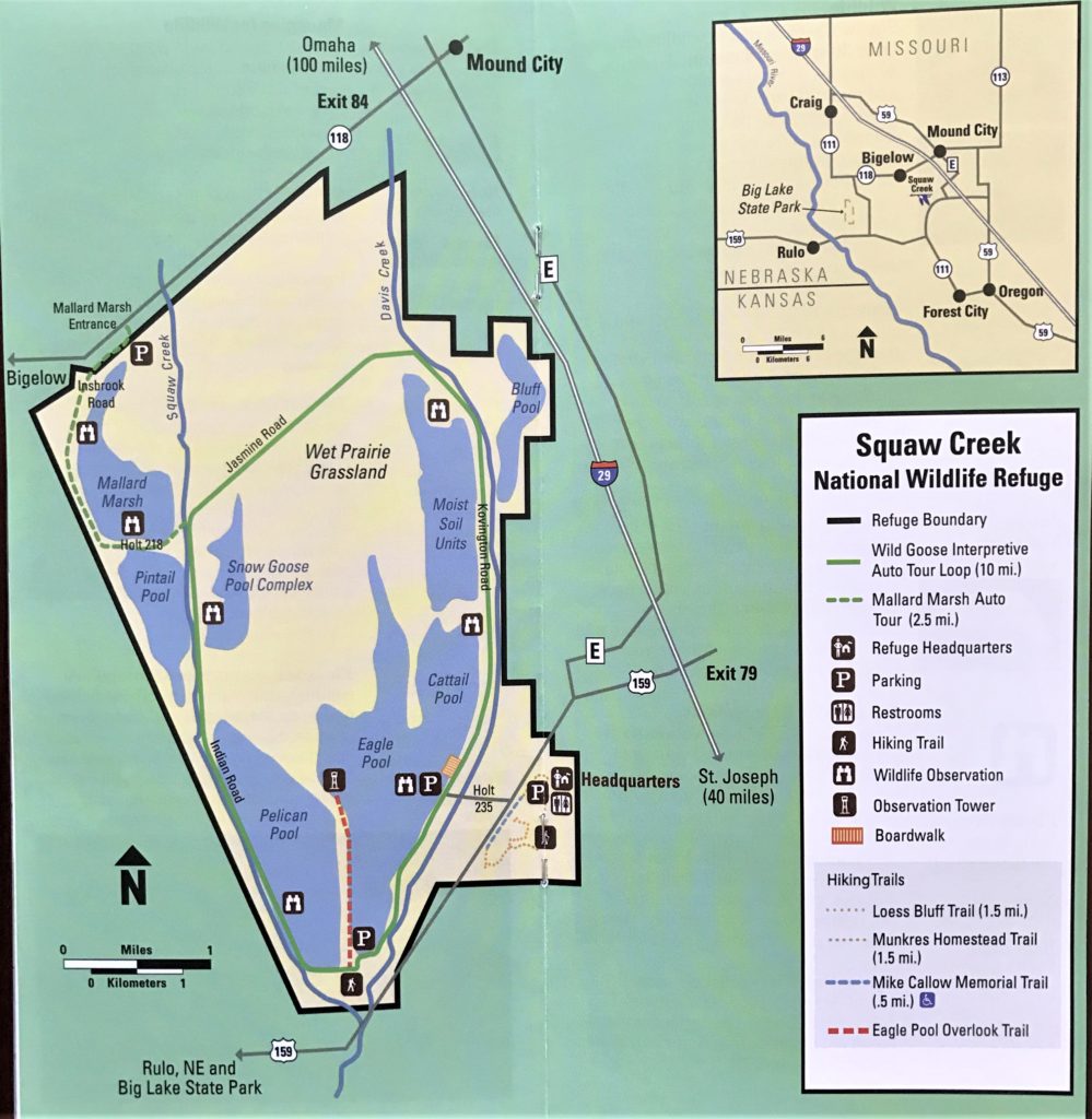 Loess Bluffs (Squaw Creek) National Wildlife Refuge Map