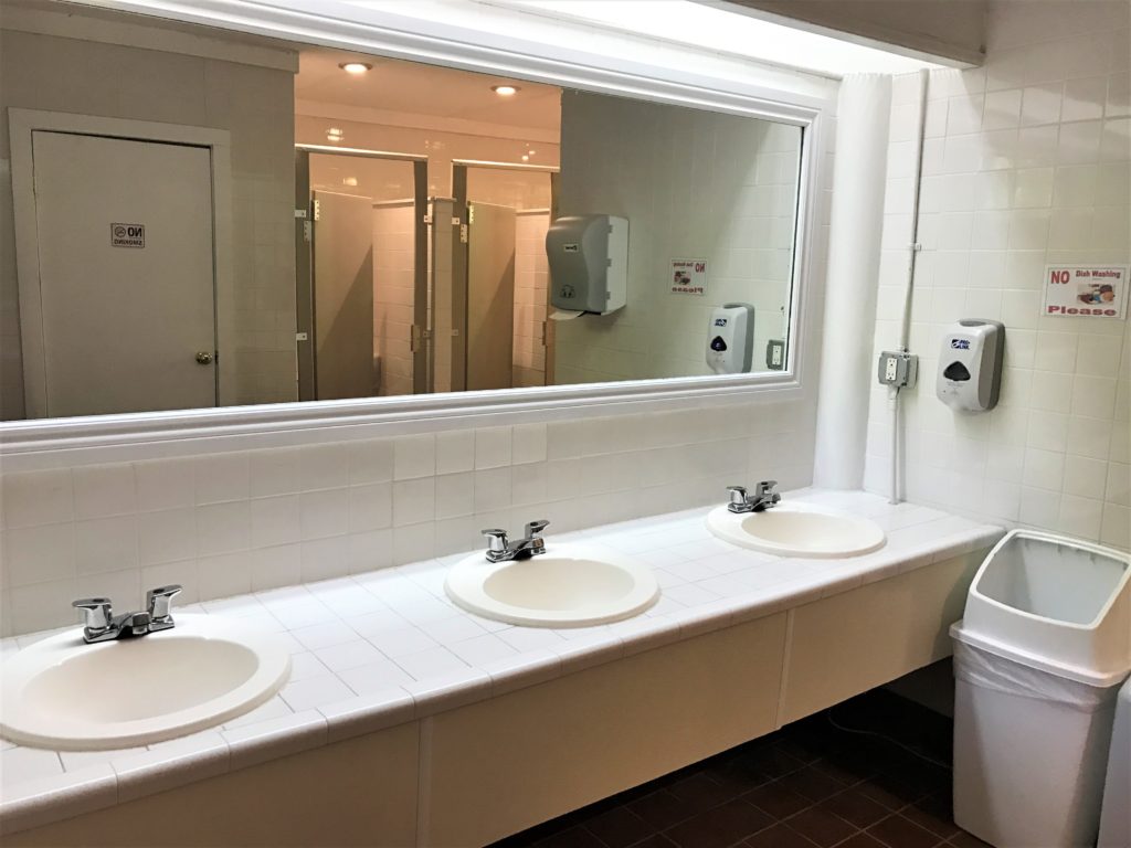 Clean Bathrooms at Skyway Camping Resort