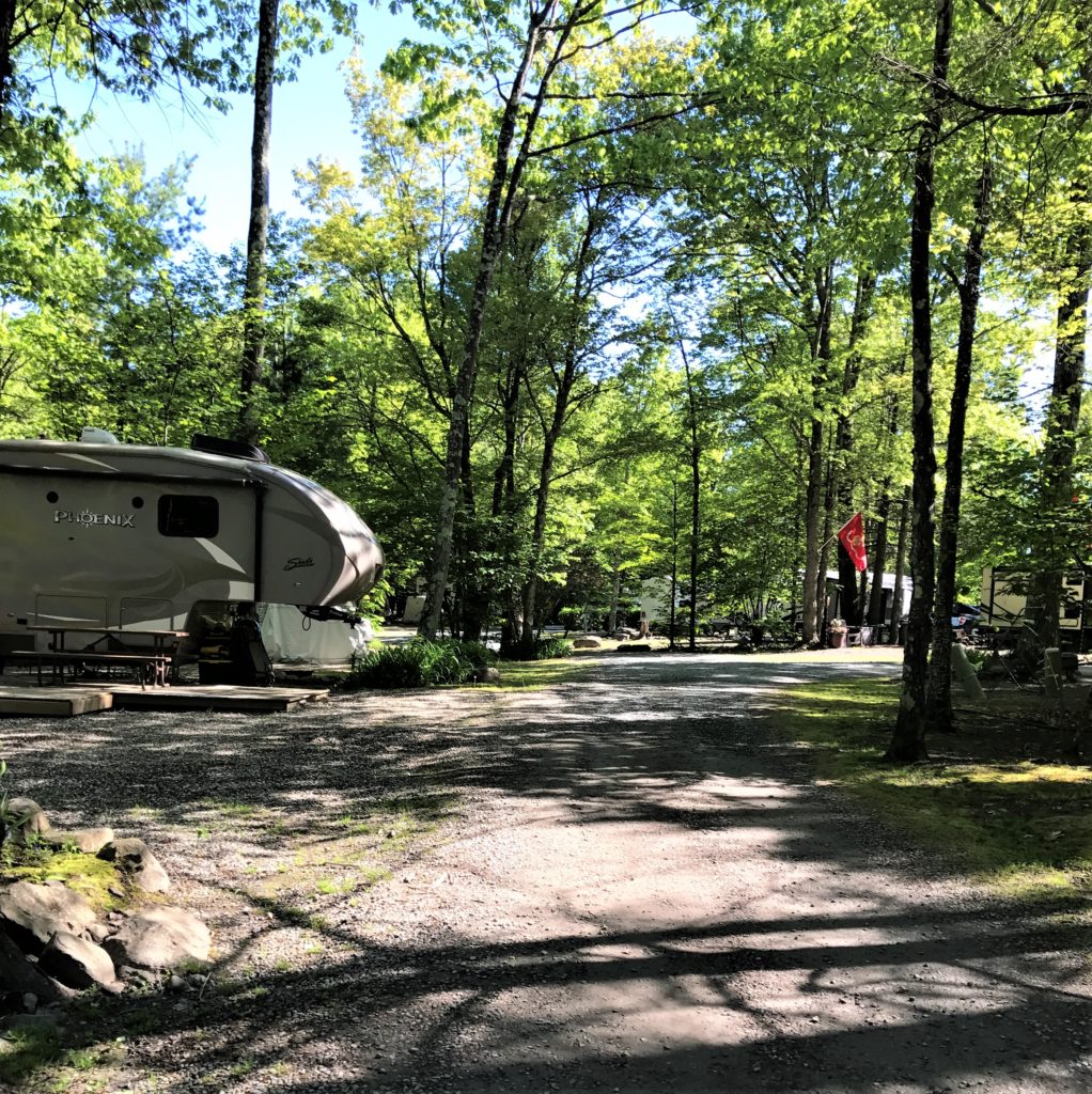 Driving through Skyway Camping Resort