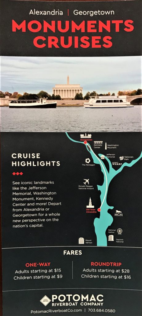 Monuments Cruises from Old Town Alexandria, Virginia