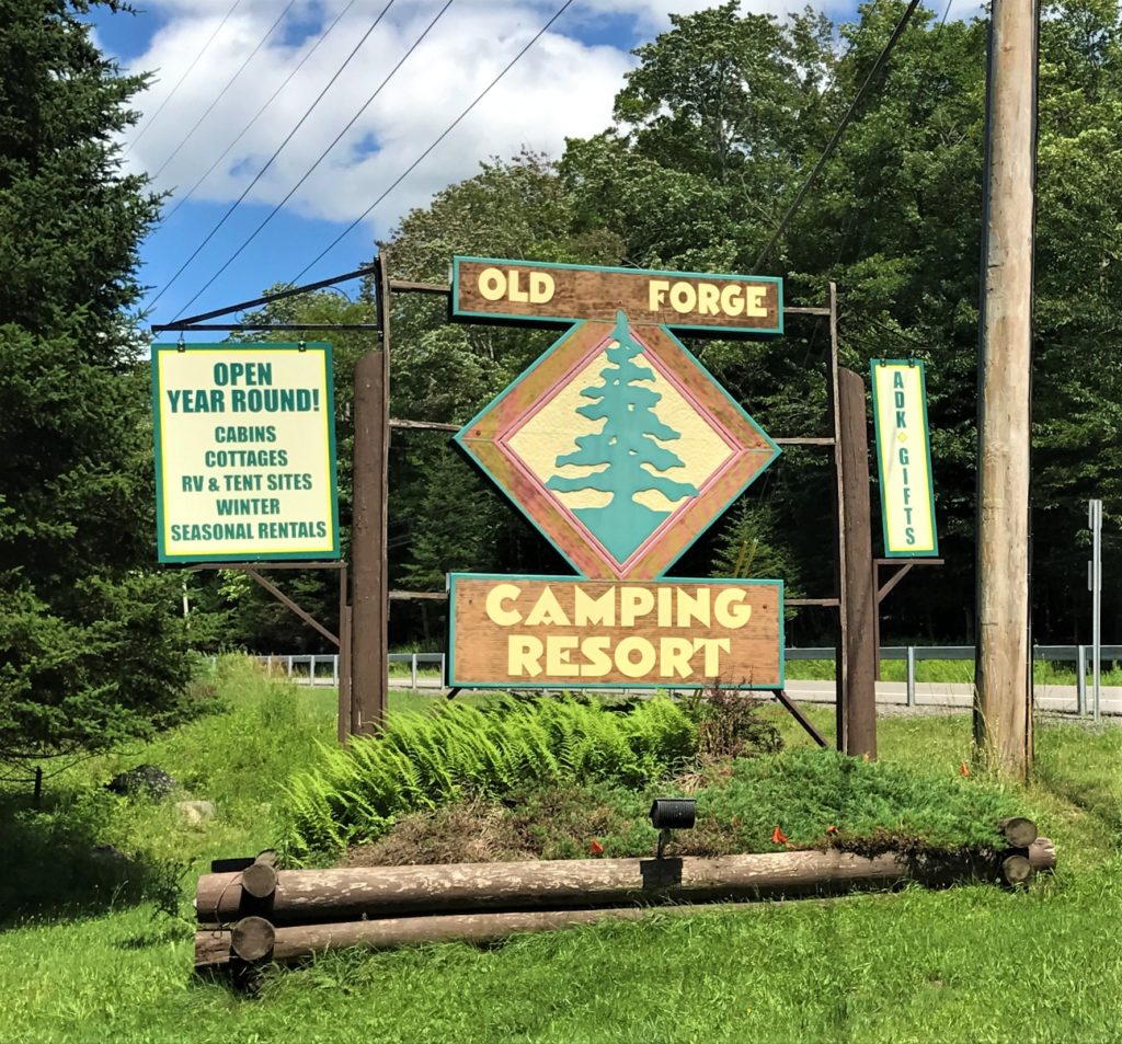 Entrance to Old Forge Camping Resort Old Forge New York