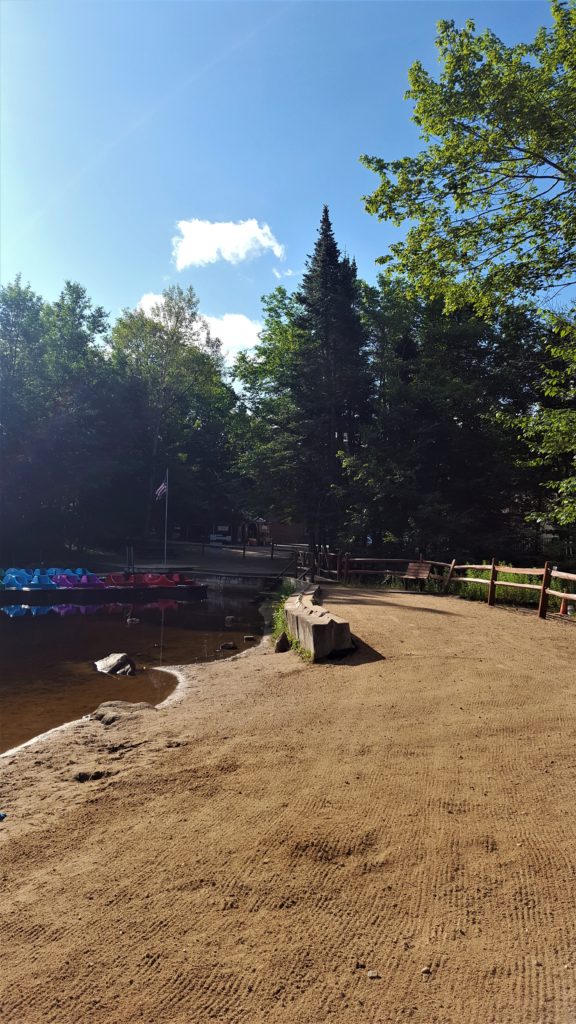 Paddleboat rentals at Old Forge Camping Resort