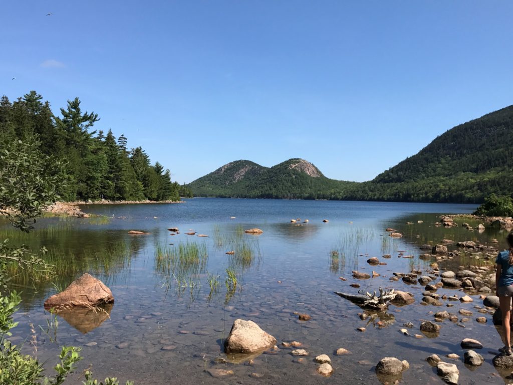 Bubble Mountain View from Jordan Pond