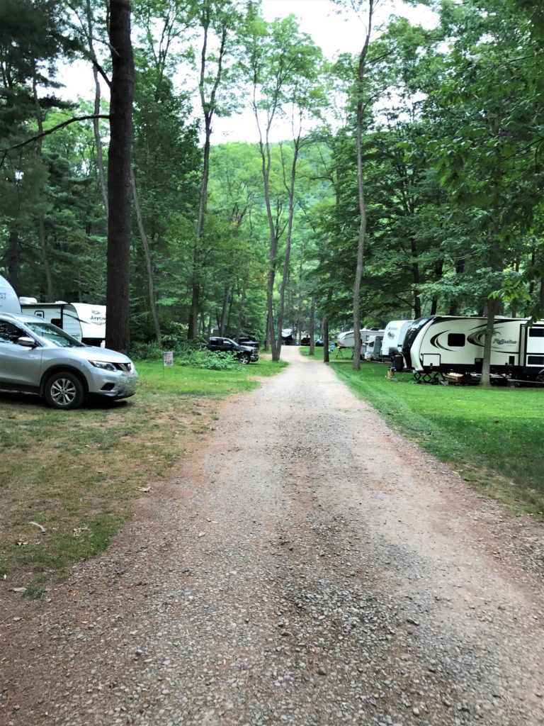 wooded RV Sites at Nickerson Park Campground