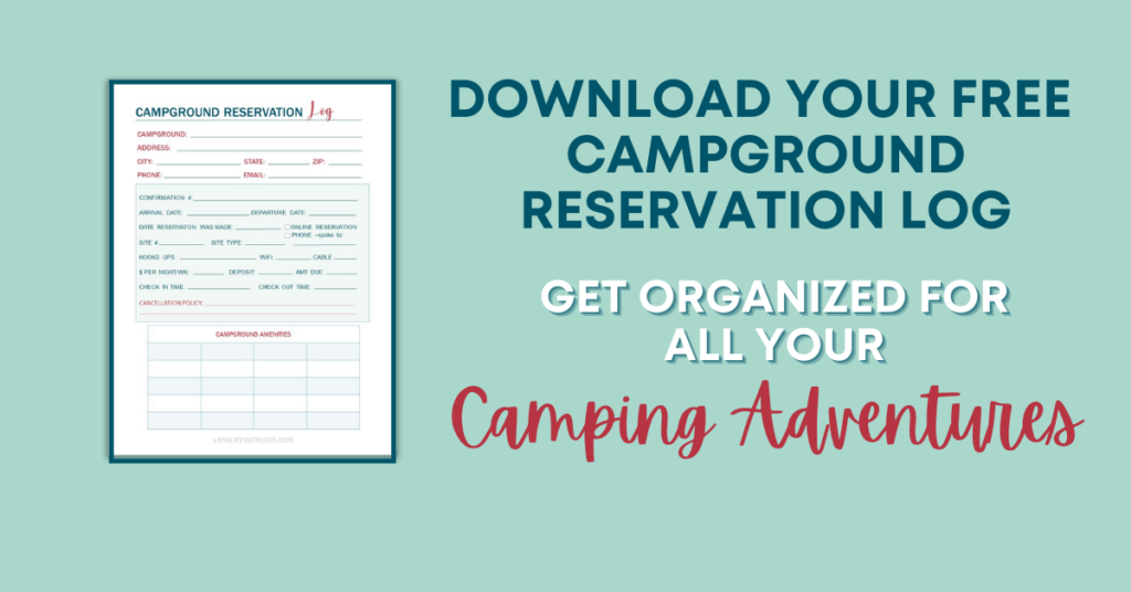 FREE Opt In Campground Reservation Log