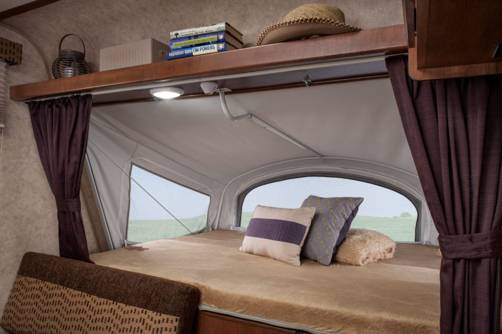 mattress in an RV pop up camper