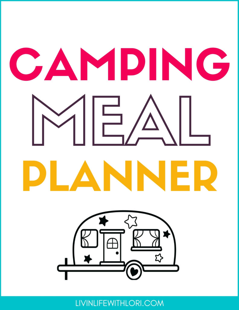 camp meal plan sheet