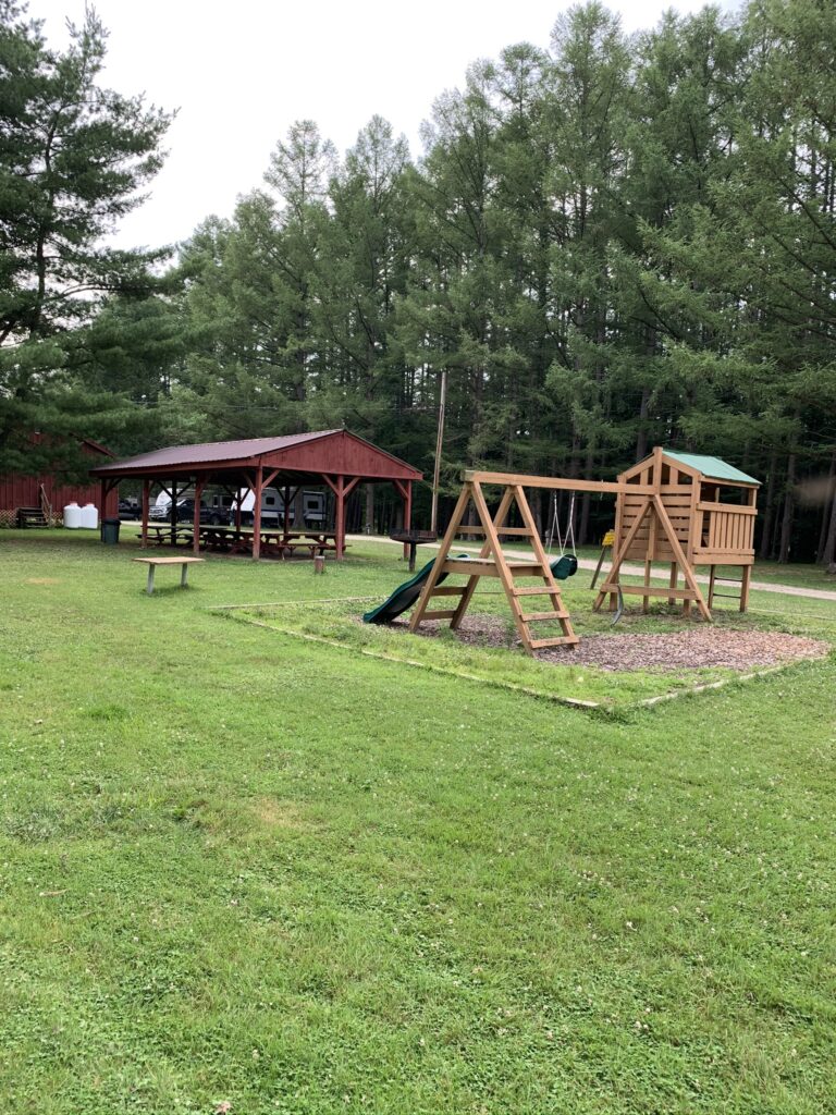 Playground and Pavillion at KOA campground