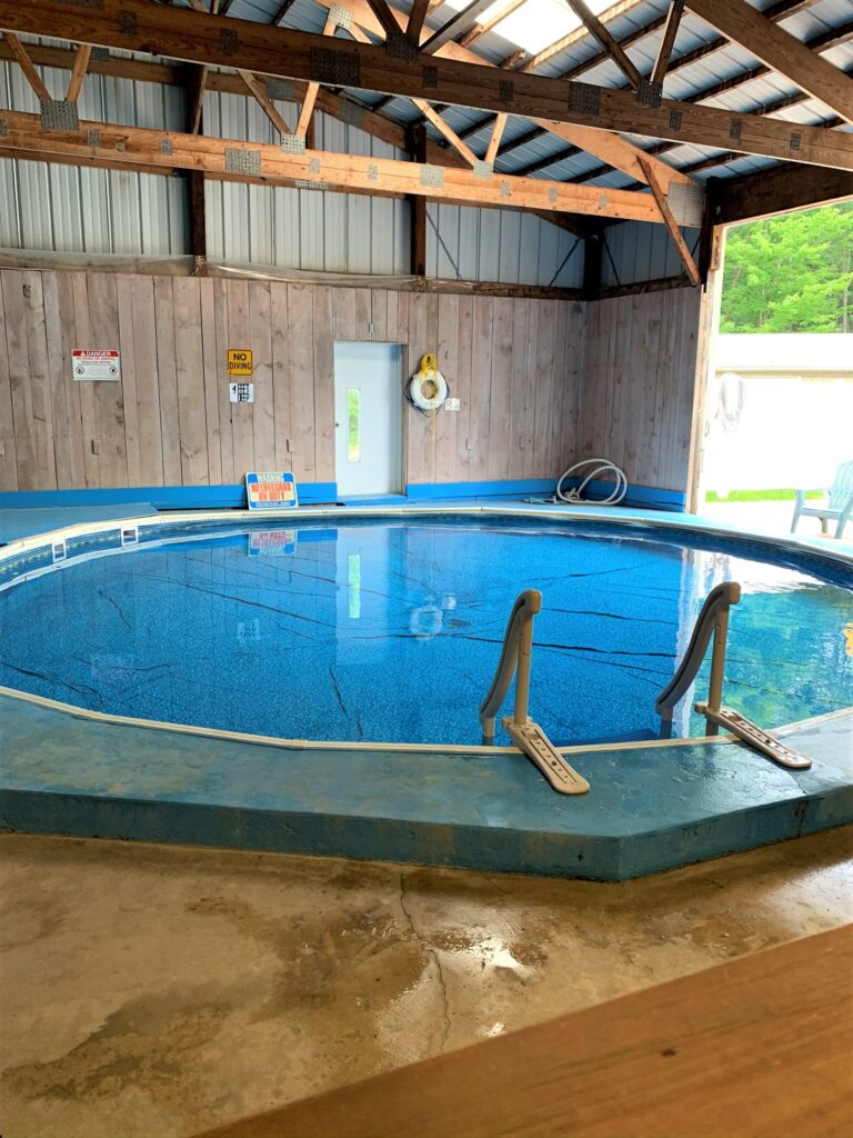 indoor pool at Houghton Letchworth KOA