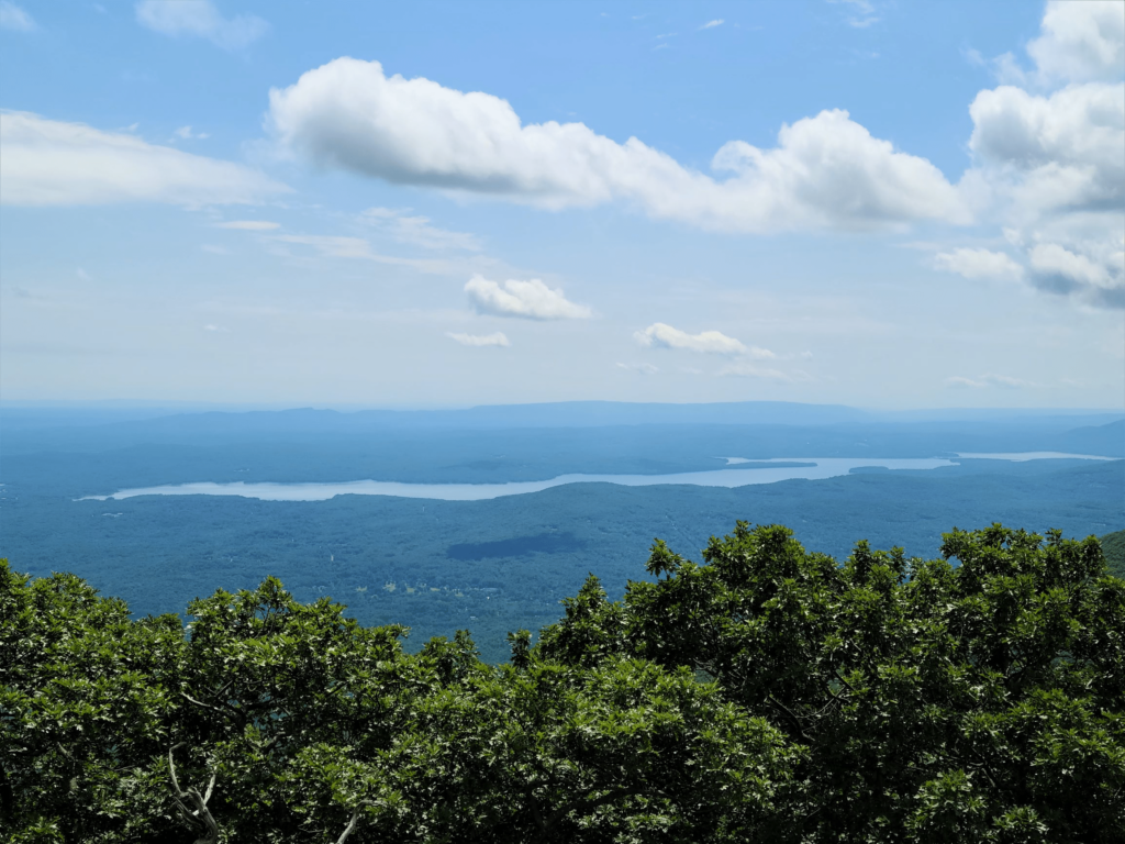 Ashokan Reservoir from top of Overlook Mountain Fire Tower