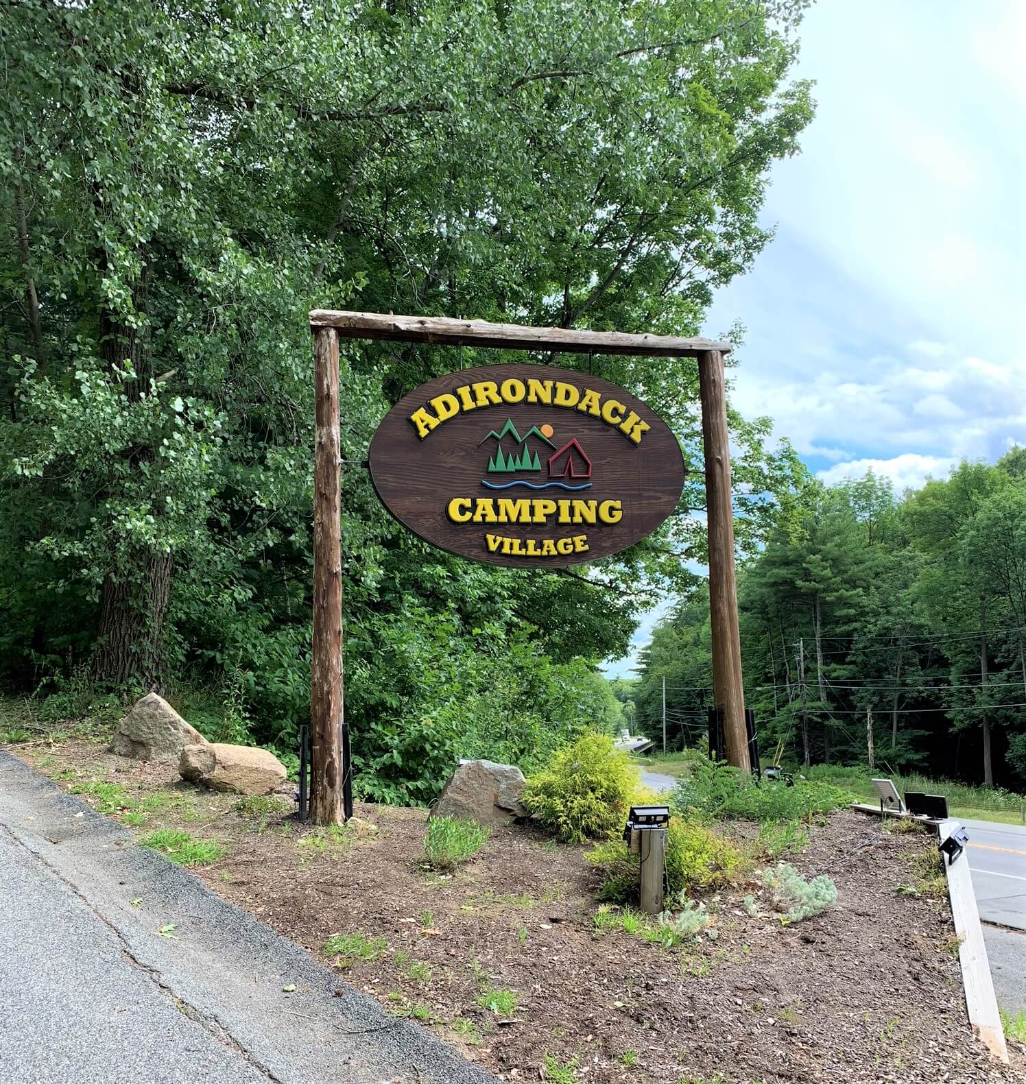 Entrance To Adirondack Camping Village 