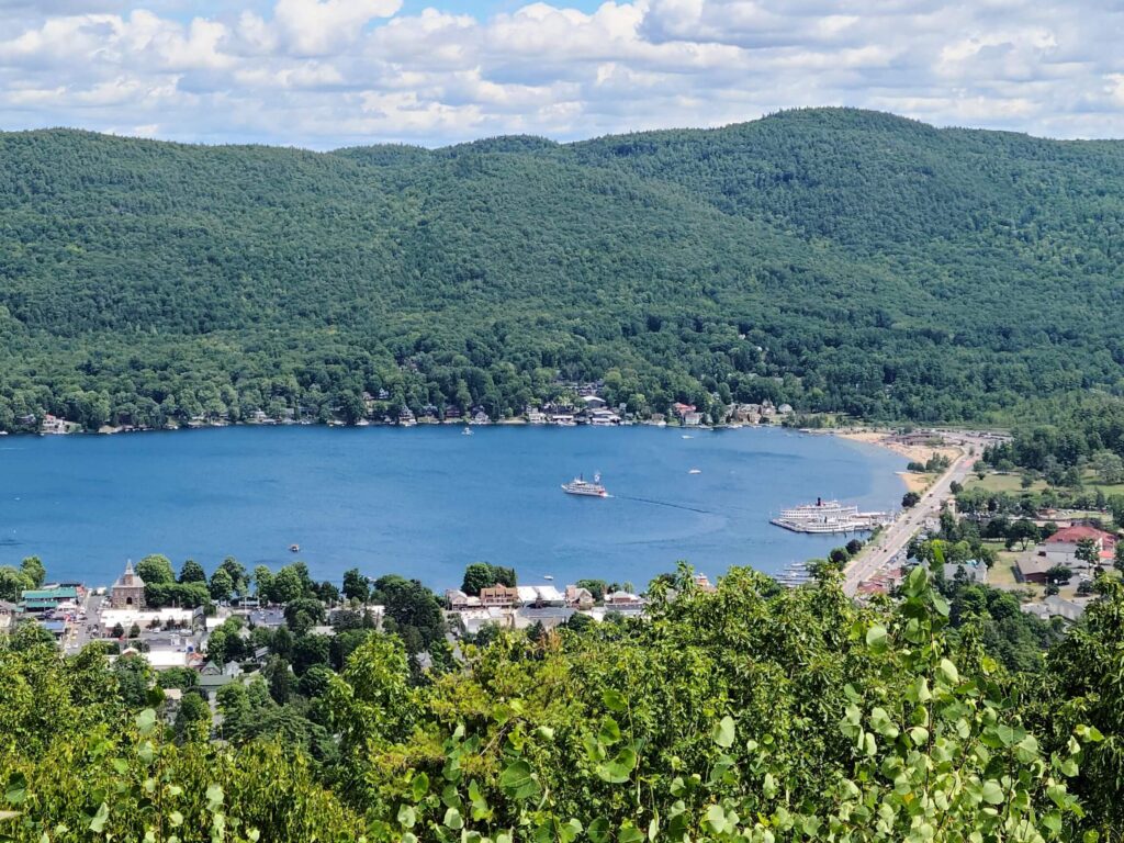 Lake George from Viewing area on Prospect Mountain