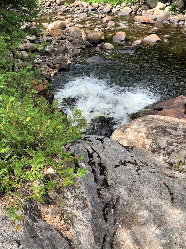 Waterfall at Natural Stone Bridge & Caves