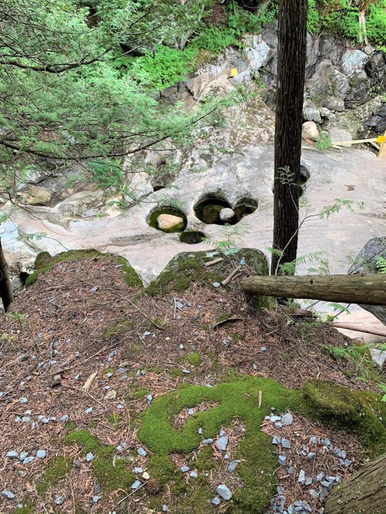 Potholes at Natural Stone Bridge