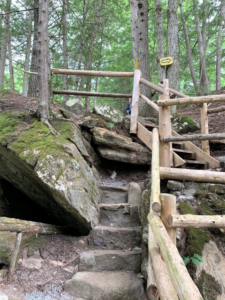 Stone Steps and walkways at Natural Stone Bridge