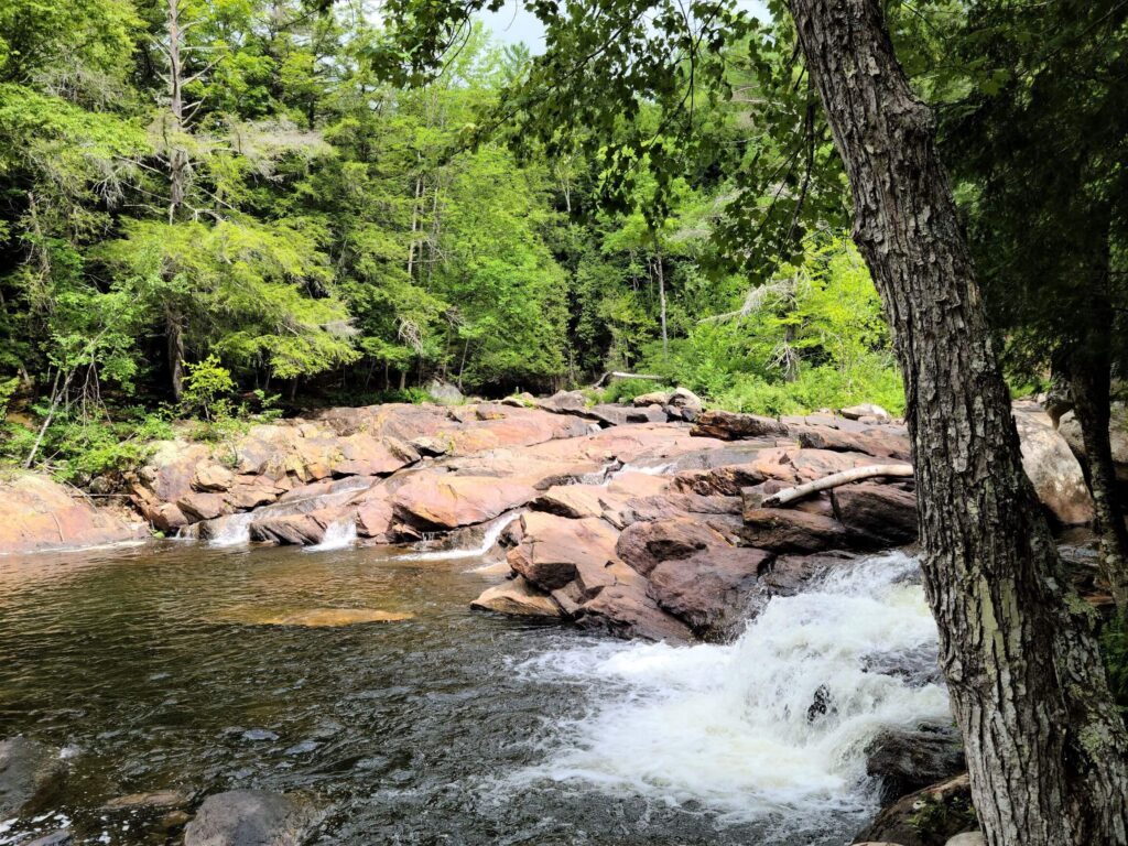 Waterfall at Natural Stone Bridge