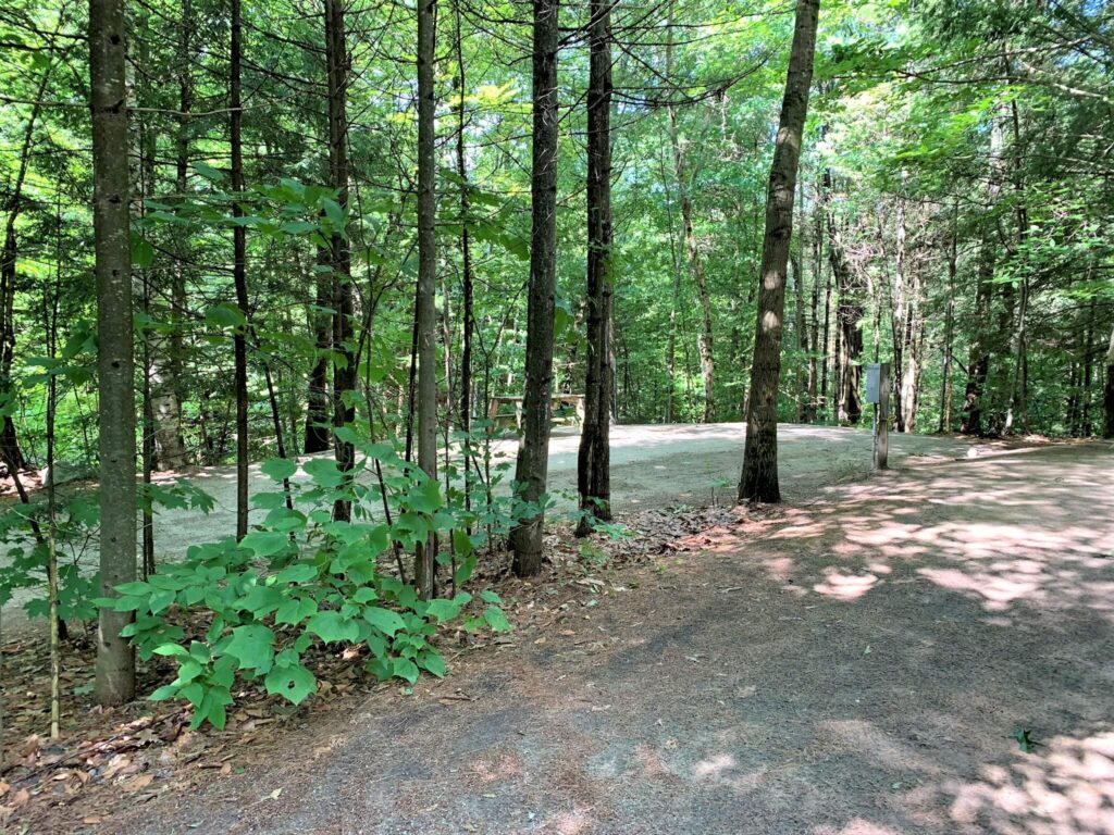 back in campsites at Adirondack Camping Village