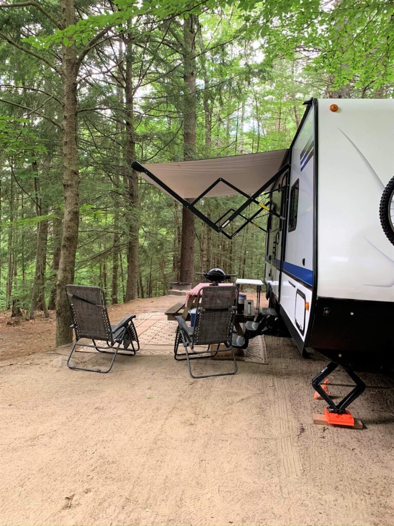 RV campsites at Adirondack Camping Village
