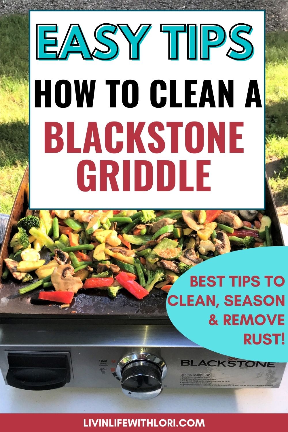 How To Clean A Blackstone Griddle| Livin' Life With Lori