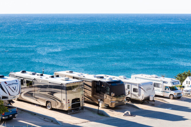 RV Camping by the ocean