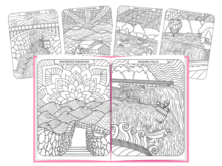 NY State Icons Coloring Pages | Livin' Life With Lori