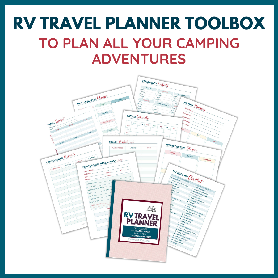 RV Travel Planner Printables Shop