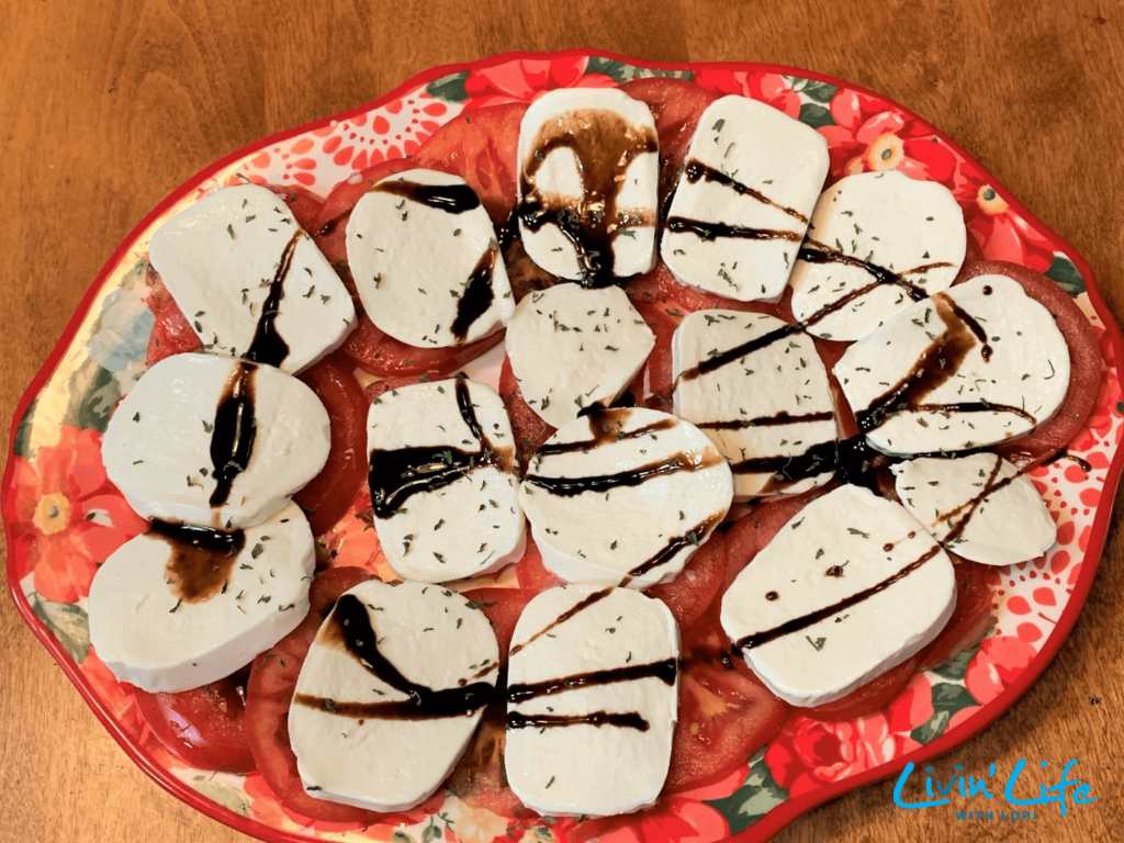 Camping Appetizer Tomato Mozzarella