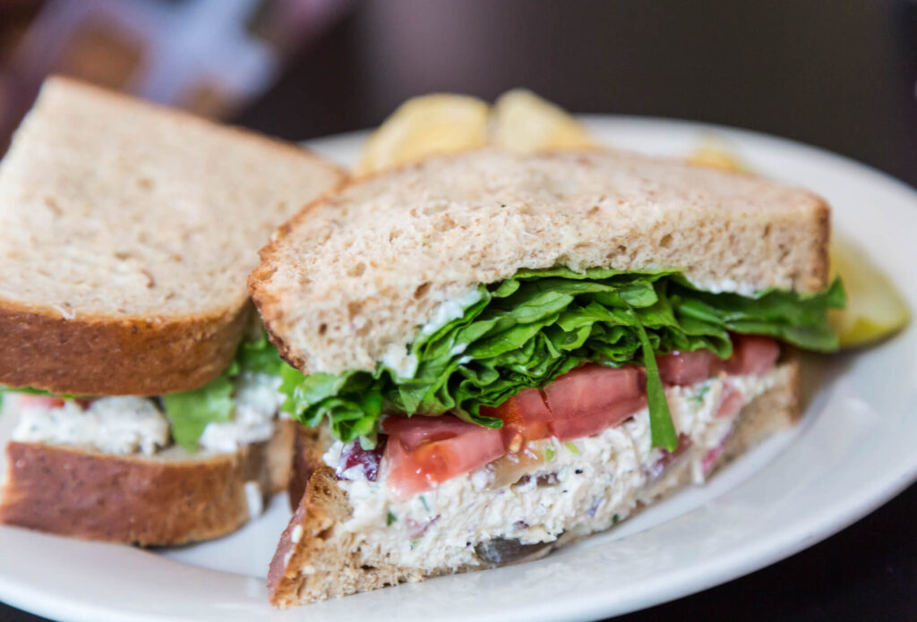 Camping Meal Chicken Salad Sandwich